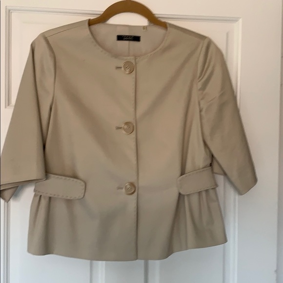 Tahari cream 3 button blazer - Picture 1 of 4